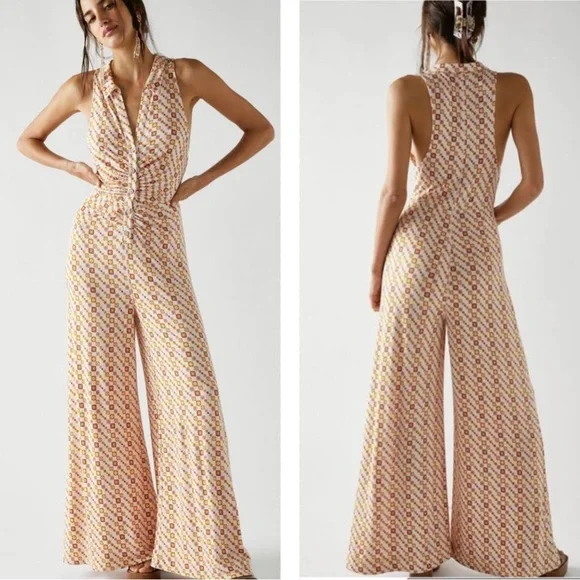 Free People Shayla Halter Jumpsuit - Picture 4 of 4